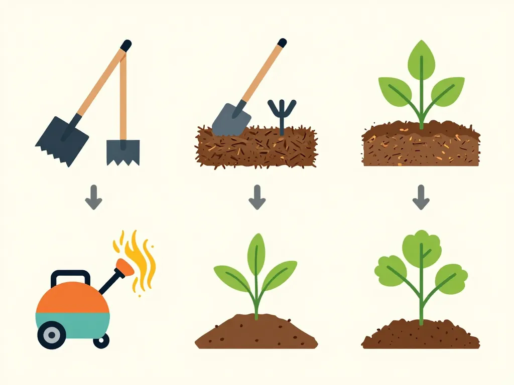 acide chlorhydrique désherbant alternatives manuel paillage thermique