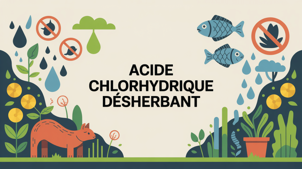 acide chlorhydrique désherbant illustration interdiction dangers jardin