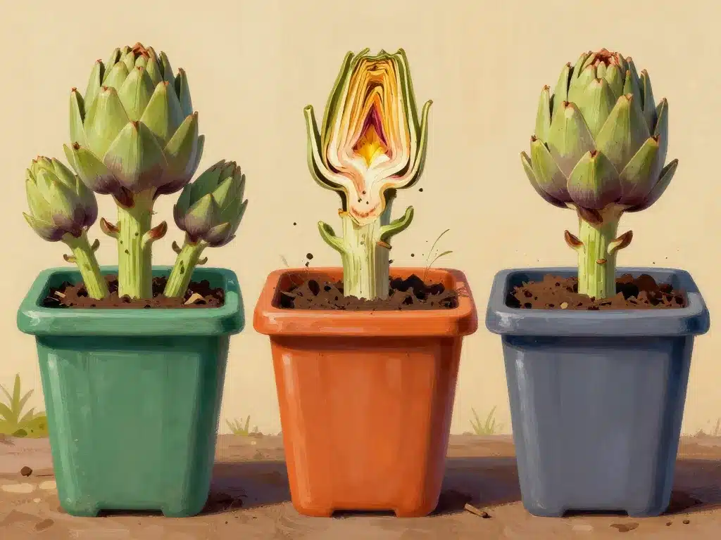 stade décomposition artichaut compost jardin