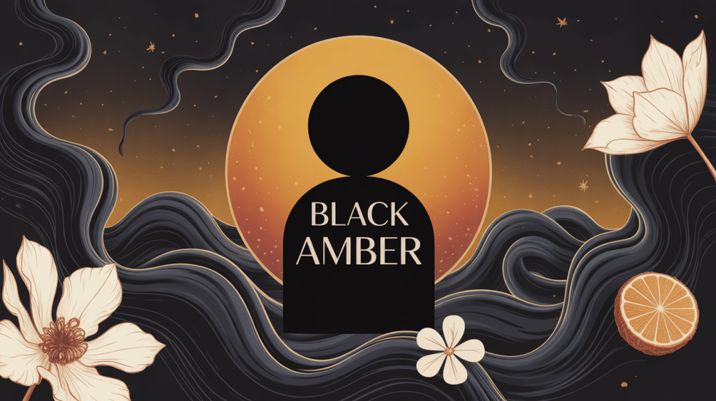 illustration univers olfactif mystérieux black amber