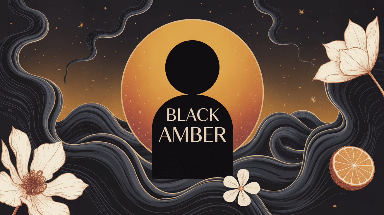 illustration univers olfactif mystérieux black amber
