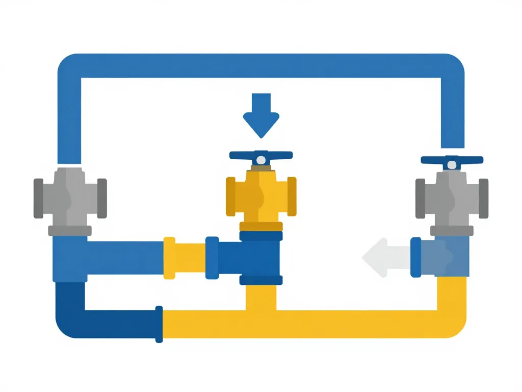 schéma conception by pass plomberie installation