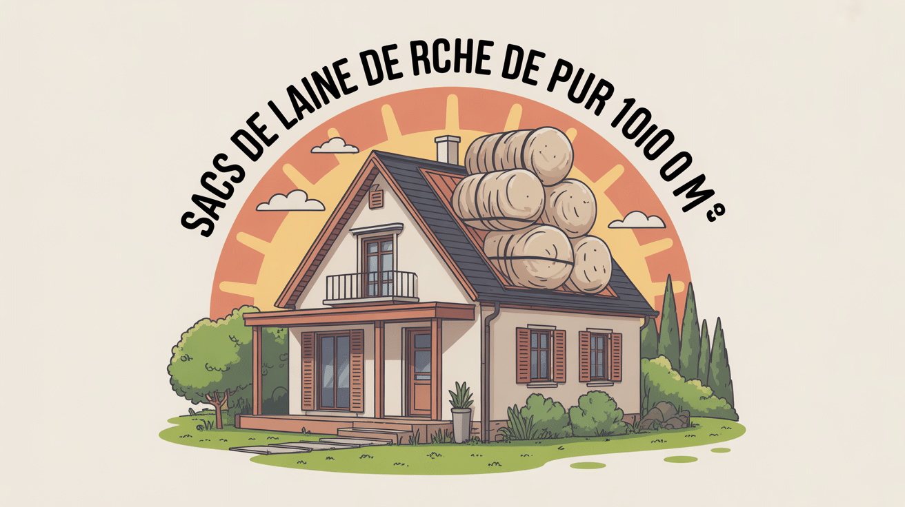 combien de sac de laine de roche pour 100m2 illustration thermique
