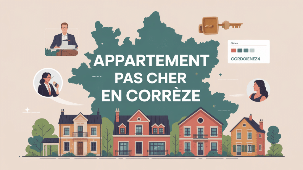 comment acheter un appartement pas cher en corrèze illustration vectorielle carte et immeubles