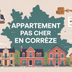 comment acheter un appartement pas cher en corrèze illustration vectorielle carte et immeubles