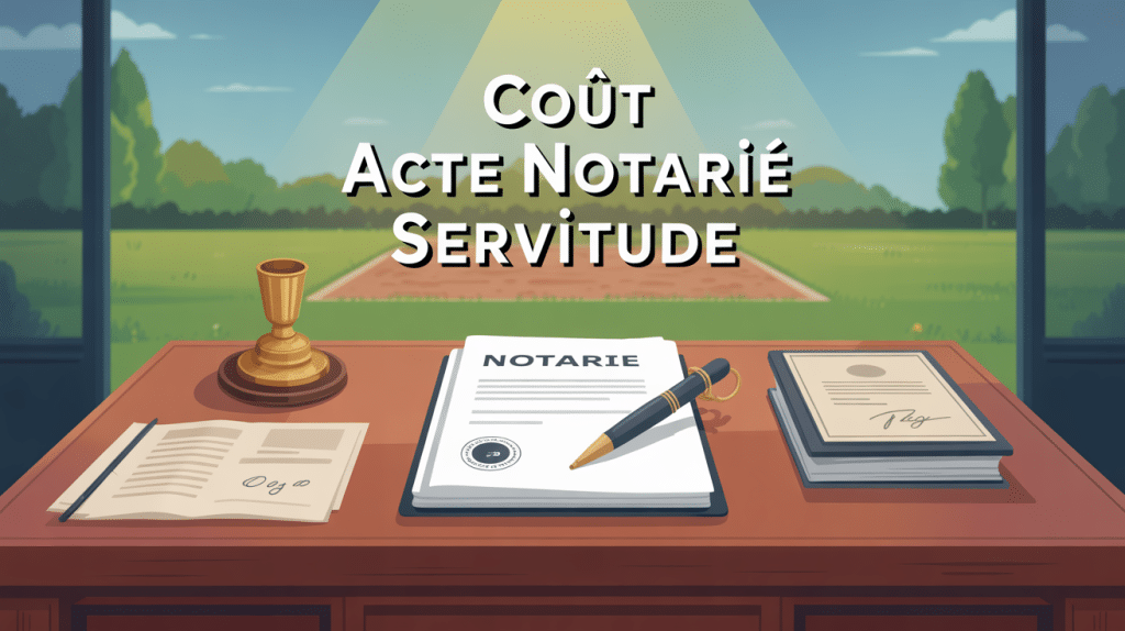 illustration coût d'un acte notarié pour une servitude