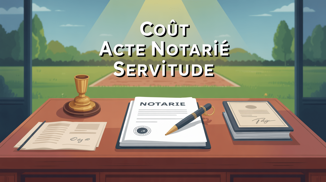 illustration coût d'un acte notarié pour une servitude