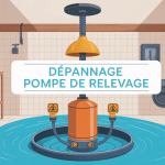dépannage pompe de relevage illustration sécurité sous-sol