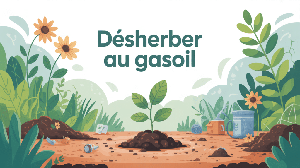 désherber au gasoil illustration sur dangers et interdiction