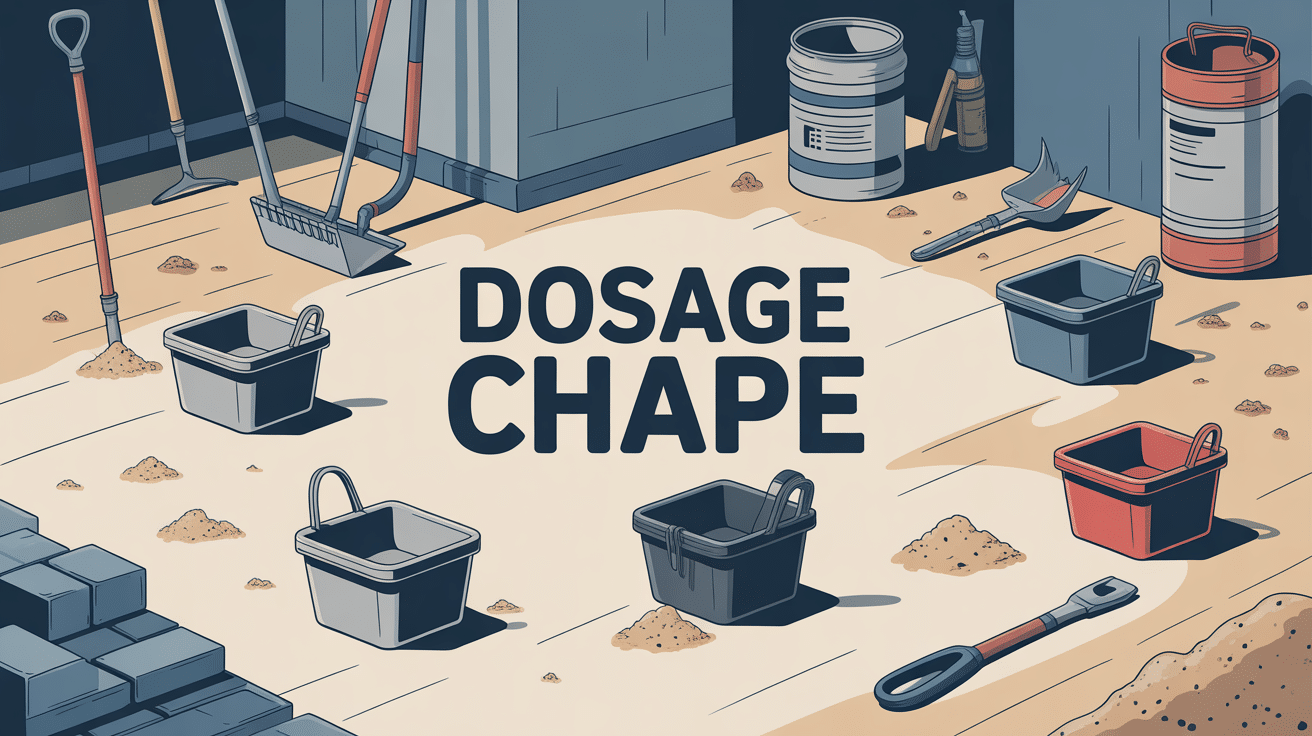 dosage chape illustration types et outils