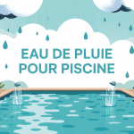 illustration eau de pluie pour piscine design écologique