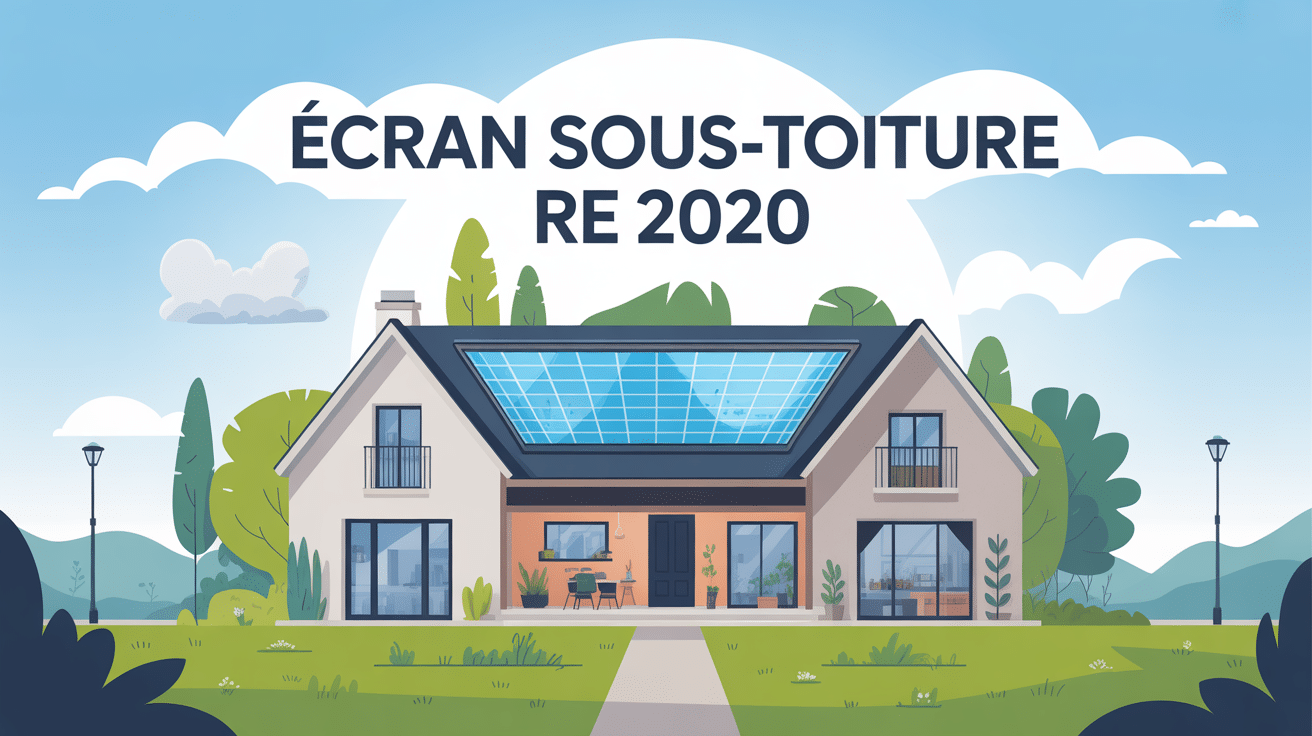 Maison avec écran sous-toiture obligatoire RT 2020 et isolation durable