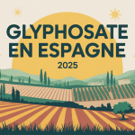 Illustration glyphosate espagne 2025 champs et oliveraies