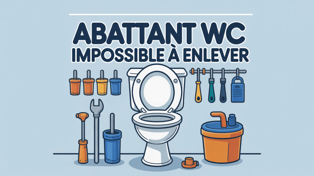 impossible enlever abattant wc vue fixation bloquée