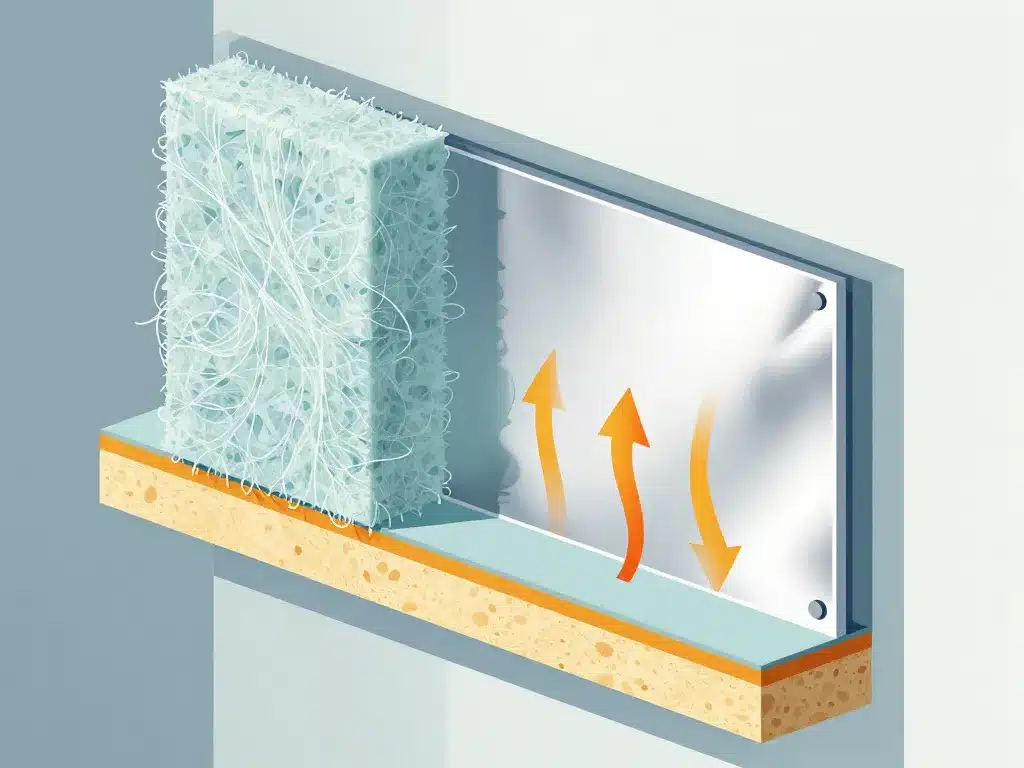 schéma isolant mince laine de verre fonctionnement thermique