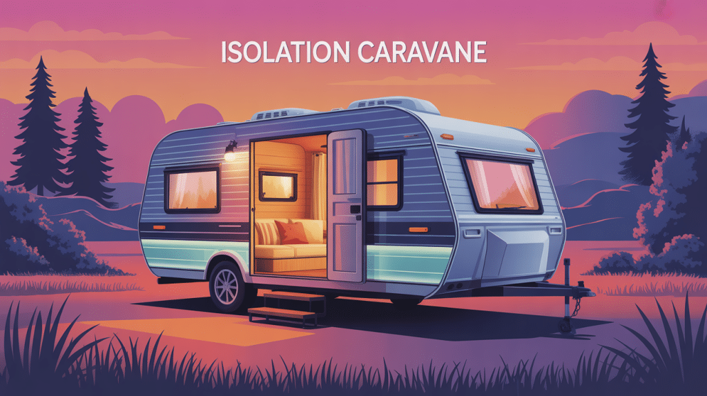 illustration isolation caravane moderne confortable