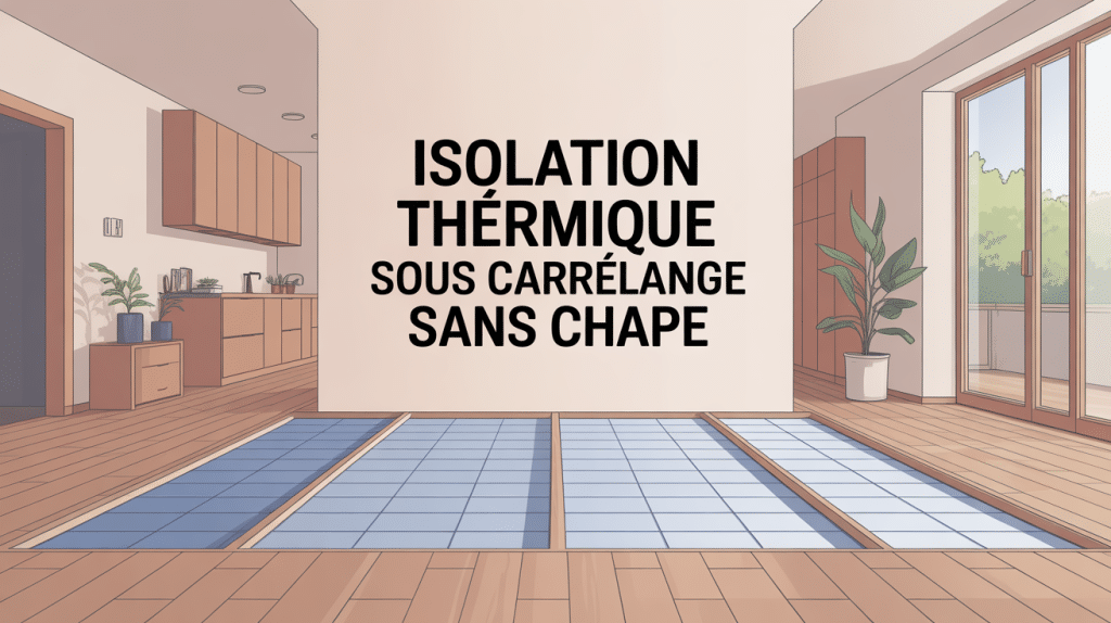 illustration isolation thermique sous carrelage sans chape moderne