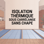 illustration isolation thermique sous carrelage sans chape moderne
