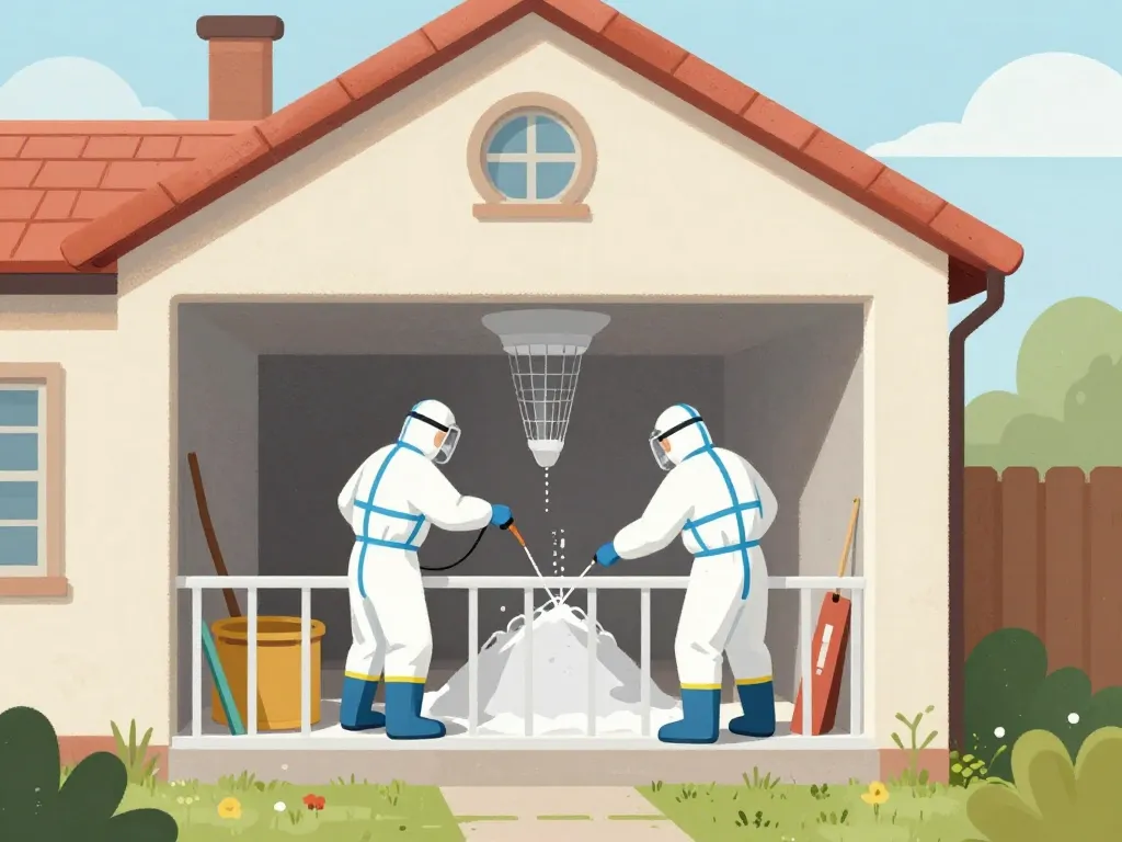 Maison Phenix 1970 amiante désamiantage sécurité