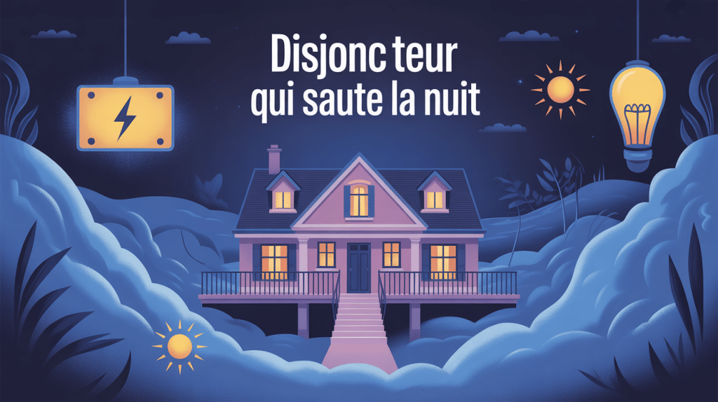 mon disjoncteur général saute sans raison la nuit, illustration maison coupure nocturne