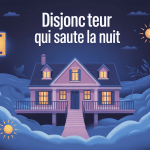 mon disjoncteur général saute sans raison la nuit, illustration maison coupure nocturne