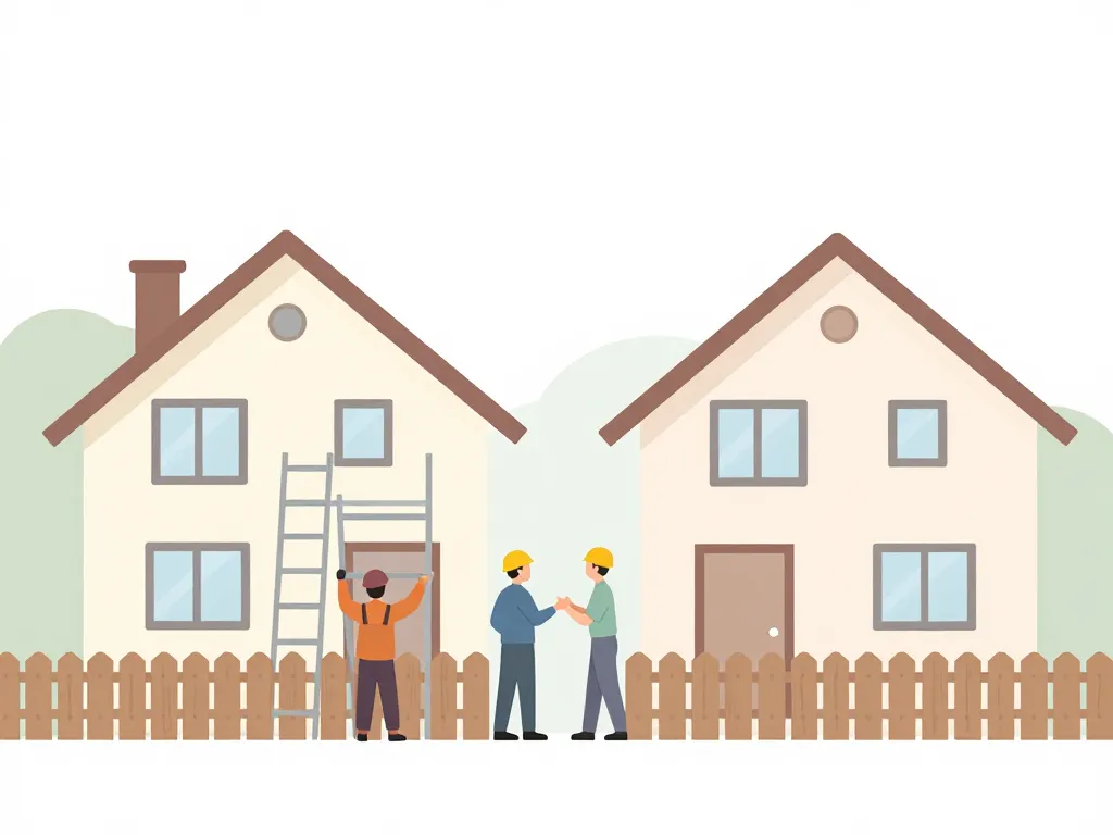 montant indemnité tour d'échelle travaux temporaires voisins