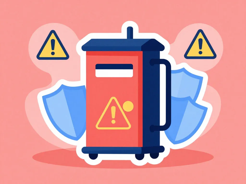 nettoyer sanibroyeur bicarbonate de soude symboles de précaution