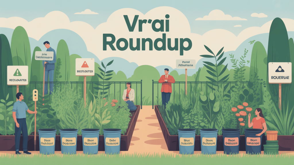où trouver du vrai roundup illustration recherche légale alternatives