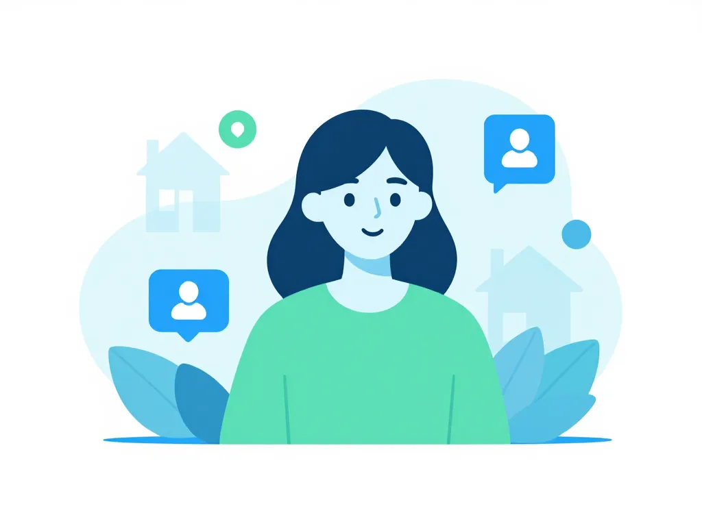 Visuel identité digitale patricia4realestate réseaux sociaux