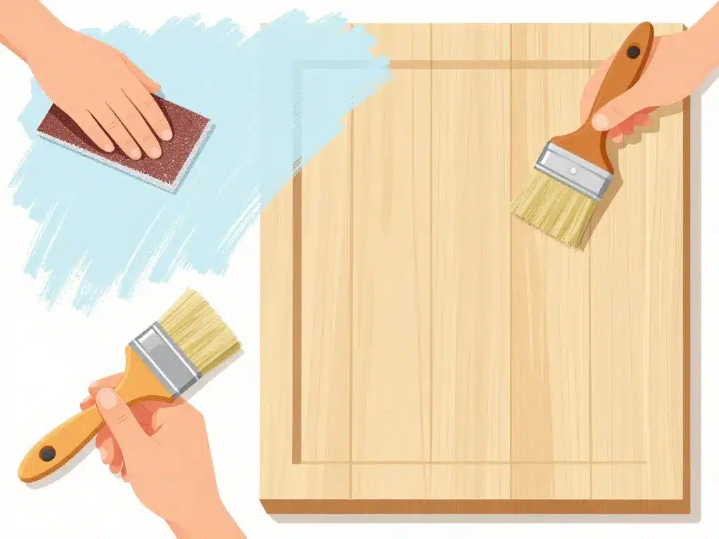 Peut on mettre de la lasure sur de la peinture préparation ponçage bois