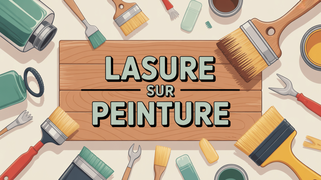 Peut on mettre de la lasure sur de la peinture illustration pédagogique bois