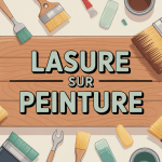 Peut on mettre de la lasure sur de la peinture illustration pédagogique bois