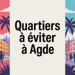 Illustration quartier à éviter à Agde trois zones