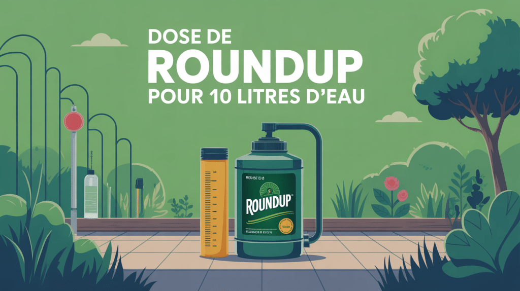 quelle dose de roundup pour 10 litres d'eau image dosage pulvérisateur