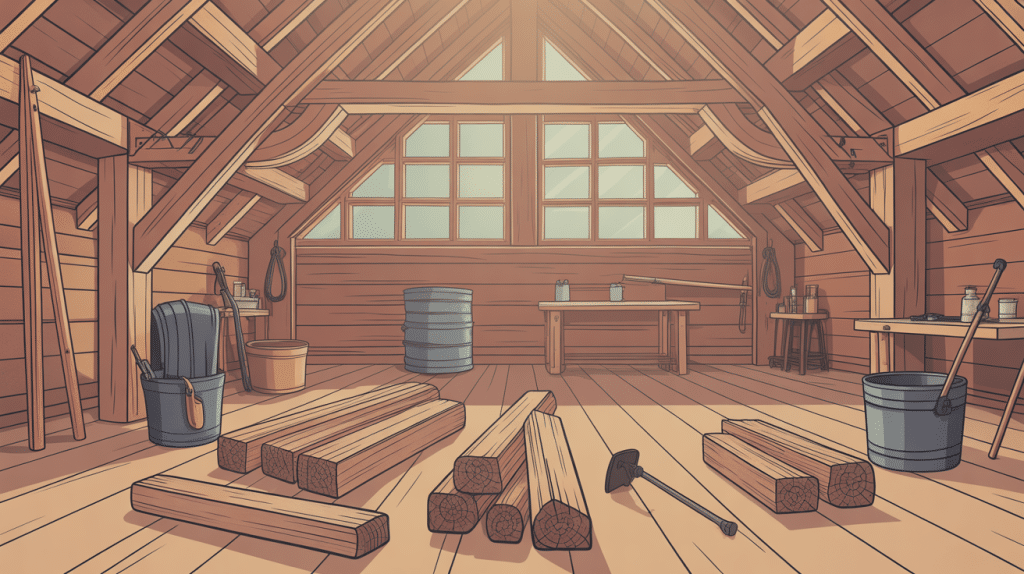 renforcer une charpente illustration charpente bois outils