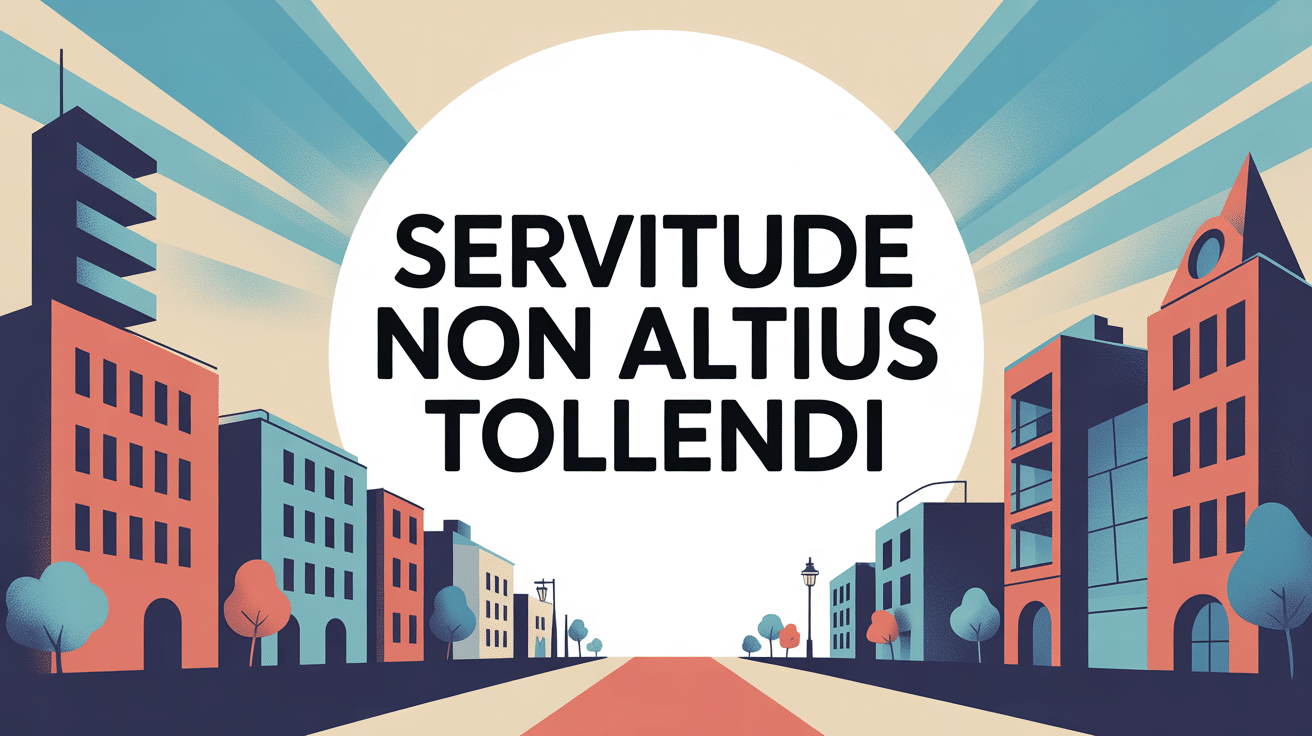 illustration servitude non altius tollendi droit construction