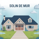 illustration solin mur protection toiture contre infiltrations