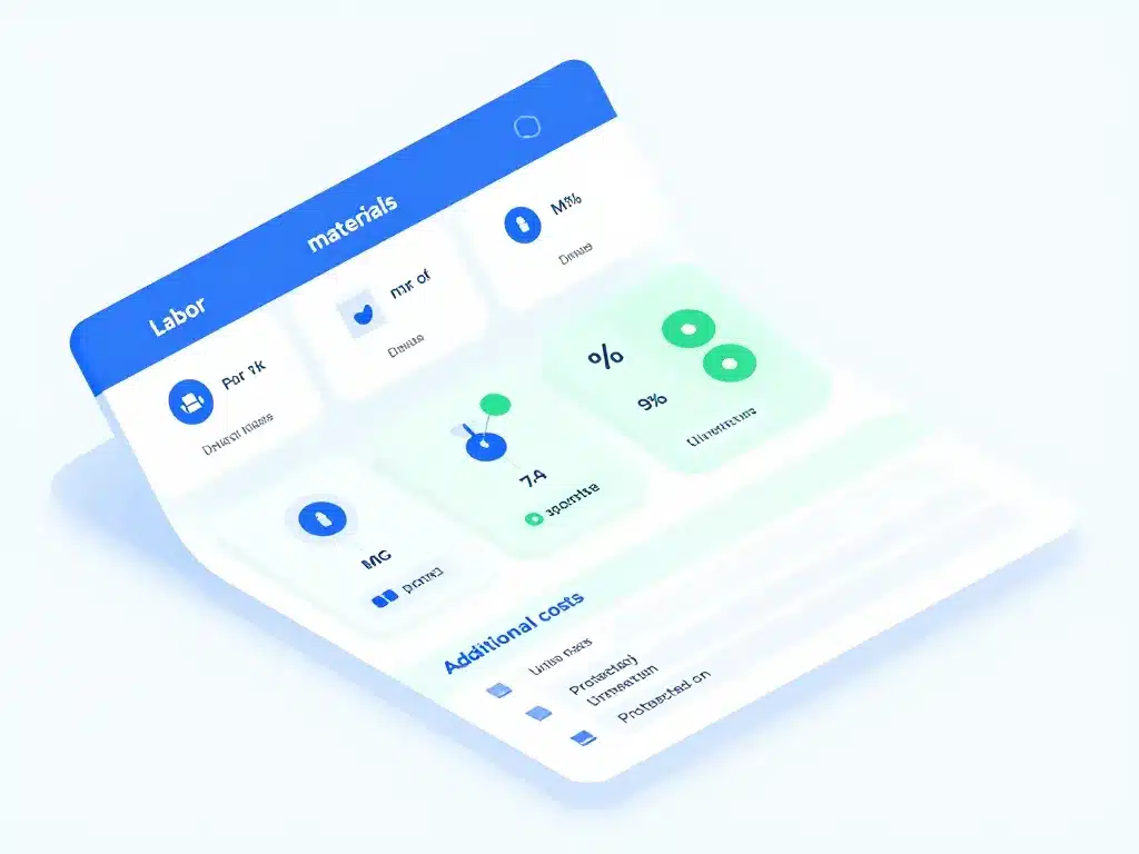 structure tableau excel chiffrage travaux gratuit catégories et unités