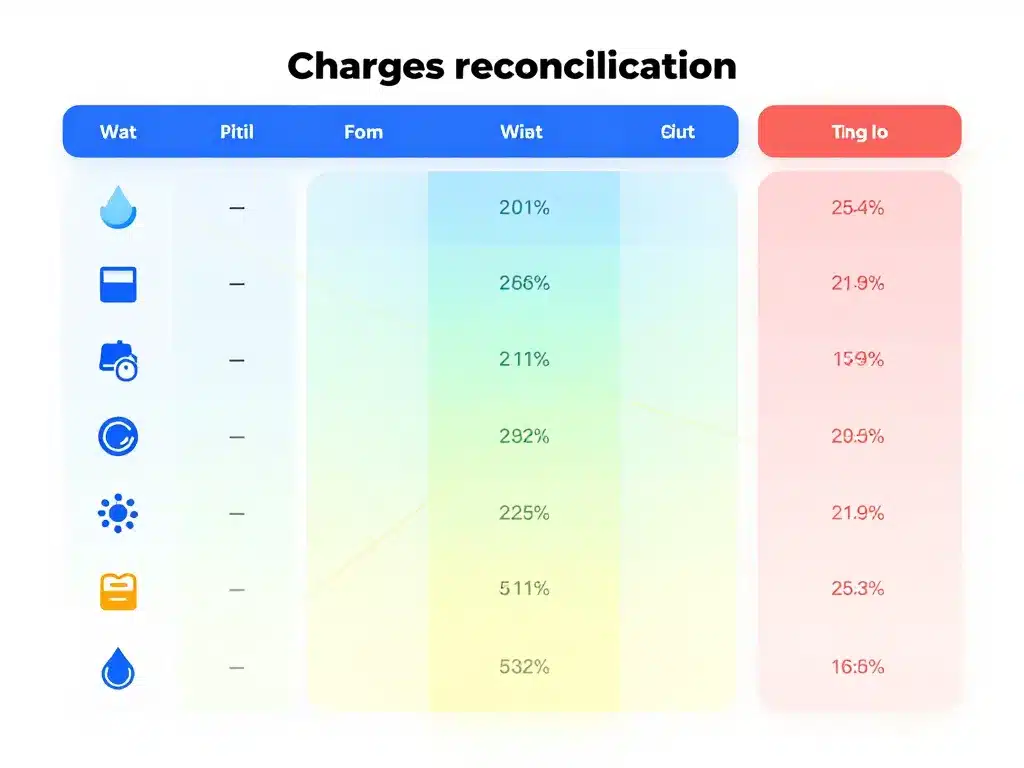 tableau régularisation charges locatives gratuit présentation structurée