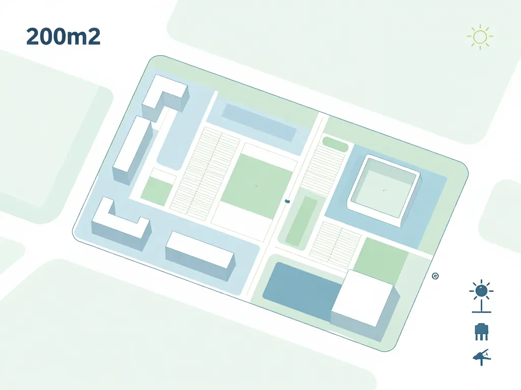 schéma constructibilité terrain 200m2