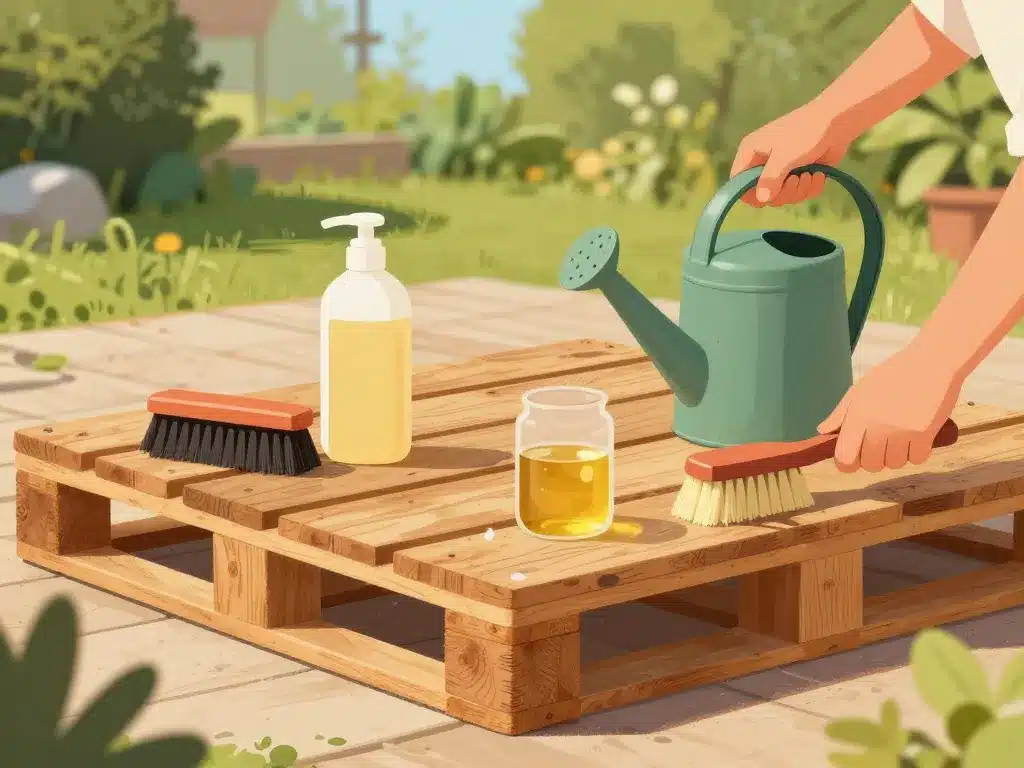 entretien terrasse en palette durée de vie prolongée