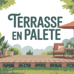 terrasse en palette durée de vie mise en scène en jardin