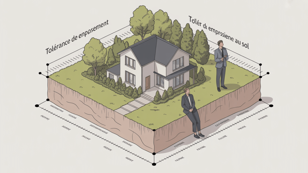 tolérance dépassement emprise au sol urbanisme résidentiel