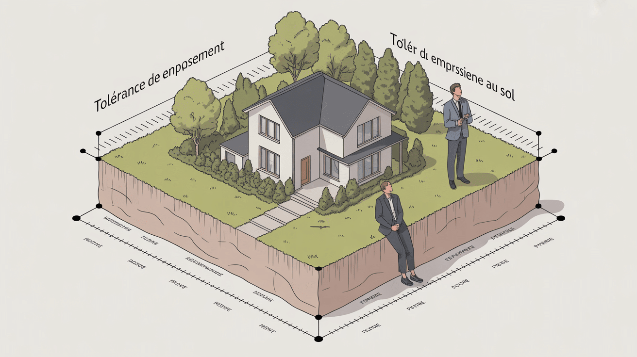 tolérance dépassement emprise au sol urbanisme résidentiel