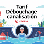 veolia débouchage canalisation : tarif illustré sur réseau de tuyaux