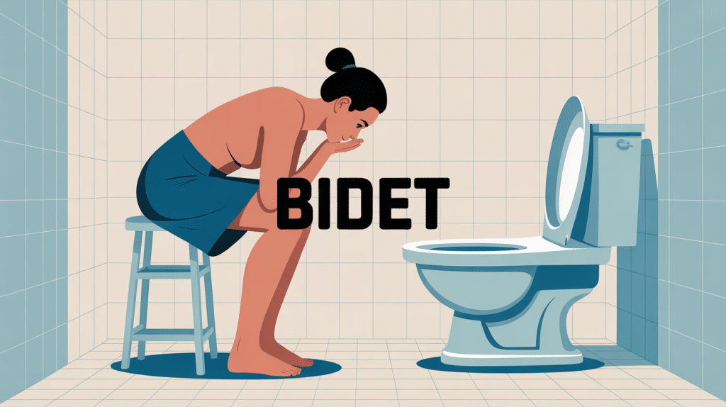 Bidet comment utiliser illustration hygiène intime salle de bain