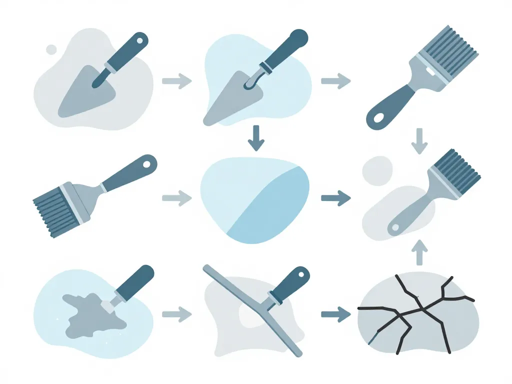 colle bande placo diagramme erreurs courantes