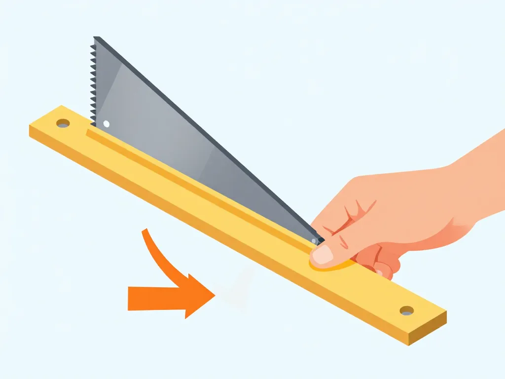 Schéma coupe en biseau mesure étape et correction