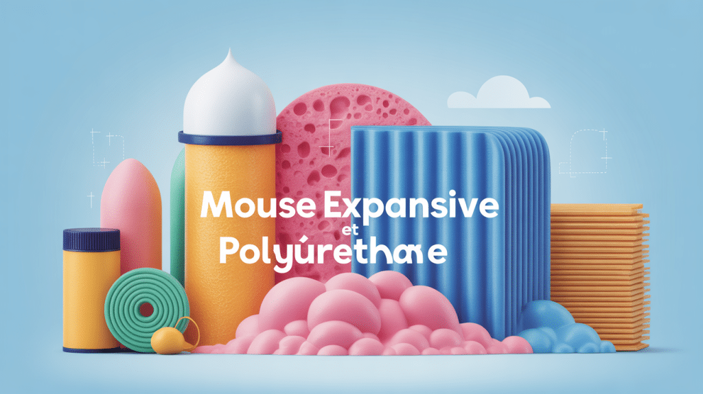 Différence entre mousse expansive et polyuréthane, illustration des matériaux isolants