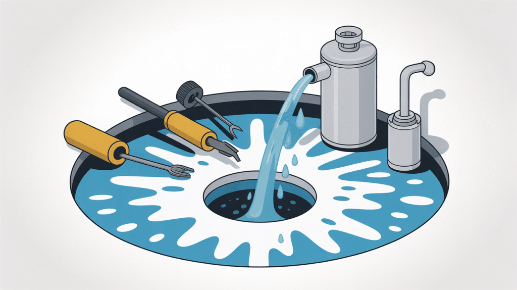 Illustration fuite wc entre réservoir et cuvette